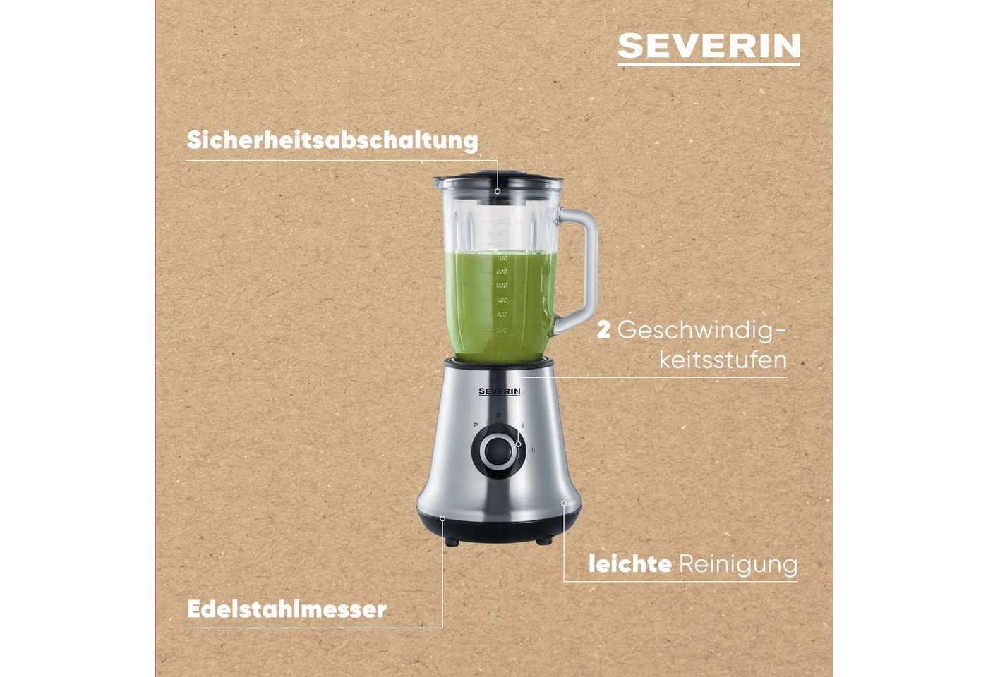 Severin Standmixer SM 3734, 500 W – Bild 4 von 5