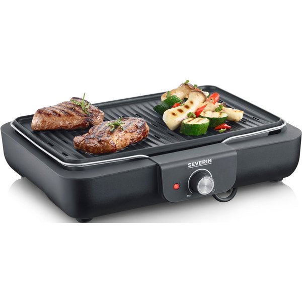 Severin Tischgrill PG 8556, 2300 W, Elektrogrill mit Platte