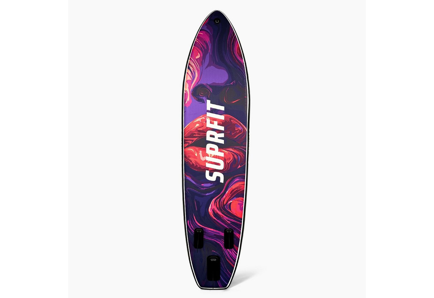 SF SUPRFIT Inflatable SUP-Board Board Vibrant Lips, Set inklusive Pumpe, Paddel, Finnen, Rucksack, Leash & Reparaturkit – Bild 2 von 5