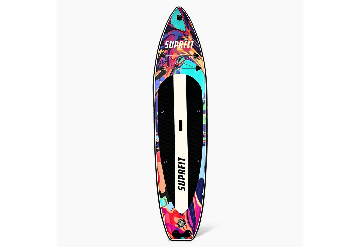 SF SUPRFIT Inflatable SUP-Board Water Marble, Touring, Set inklusive Pumpe, Paddel, Finnen, Rucksack, Leash & Reparaturkit – Bild 3 von 5