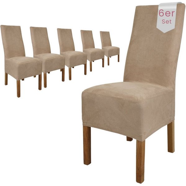 sh SCHEFFLER-HOME LIVE HOMESTYLE Stuhlhusse Leon Stoff Veltara, Premium-Microfaser Veltara in edler Wildleder-Optik