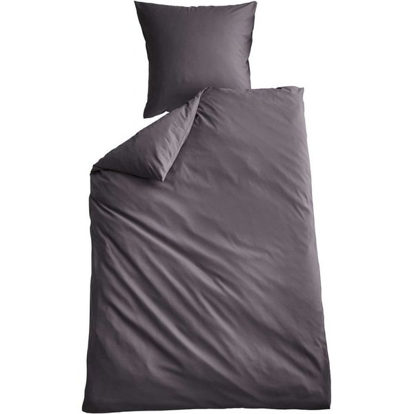 Shangrila Wendebettwäsche, Microsatin, 2 teilig, Microsatin 1 Bettbezug 1 Kissenbezug Pflegeleicht Atmungsaktiv 202090