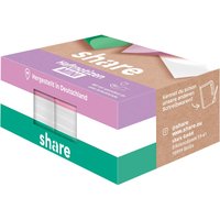 share Haftnotizen 50 x 40 mm, 4 x 100 Blatt, farbig sortiert
