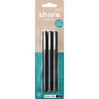 share Tintenroller 3er-Set, schwarz, rot, blau
