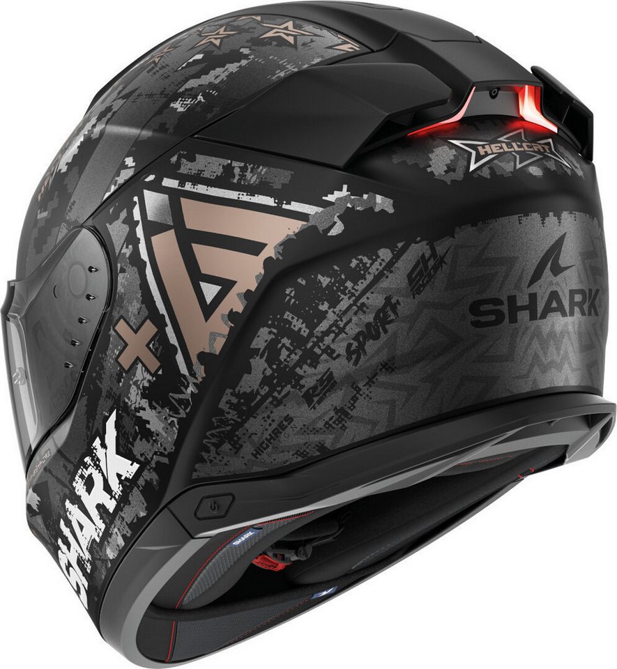 Shark Motorradhelm Skwal i3 Hellcat Helm, Geeignet Für Brillenträger,pinlockscheibe Enthalten,integriertes – Bild 3 von 3