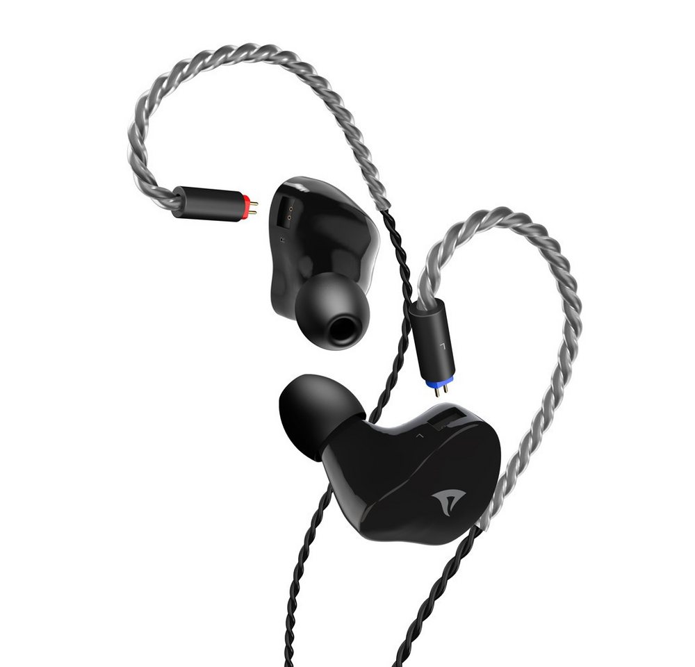 Sharkoon Stealthbite In-Ear-Kopfhörer (IEM, Hybrid-Treiber, USB-C DAC, 2-Pin-Kabel, Inline-Mikrofon) – Bild 2 von 5