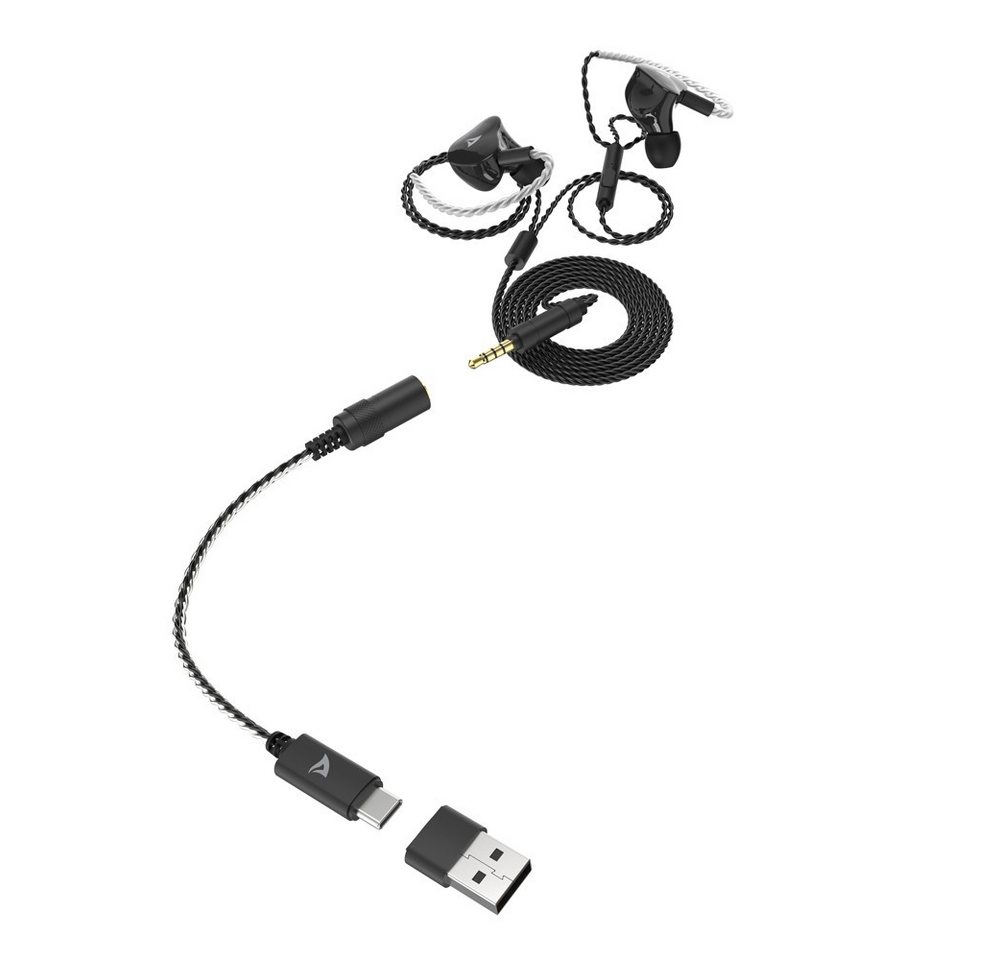 Sharkoon Stealthbite In-Ear-Kopfhörer (IEM, Hybrid-Treiber, USB-C DAC, 2-Pin-Kabel, Inline-Mikrofon) – Bild 5 von 5