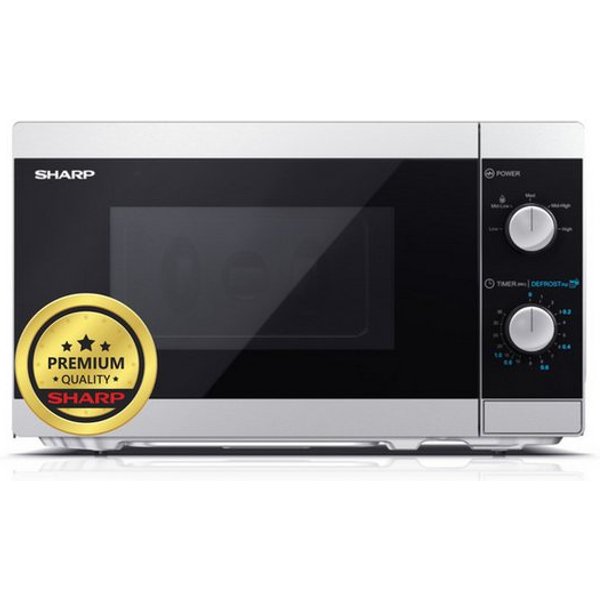 Sharp Mikrowelle, Netzbetrieb, 800 Watt, 20 Liter, 5 Leistungsstufen