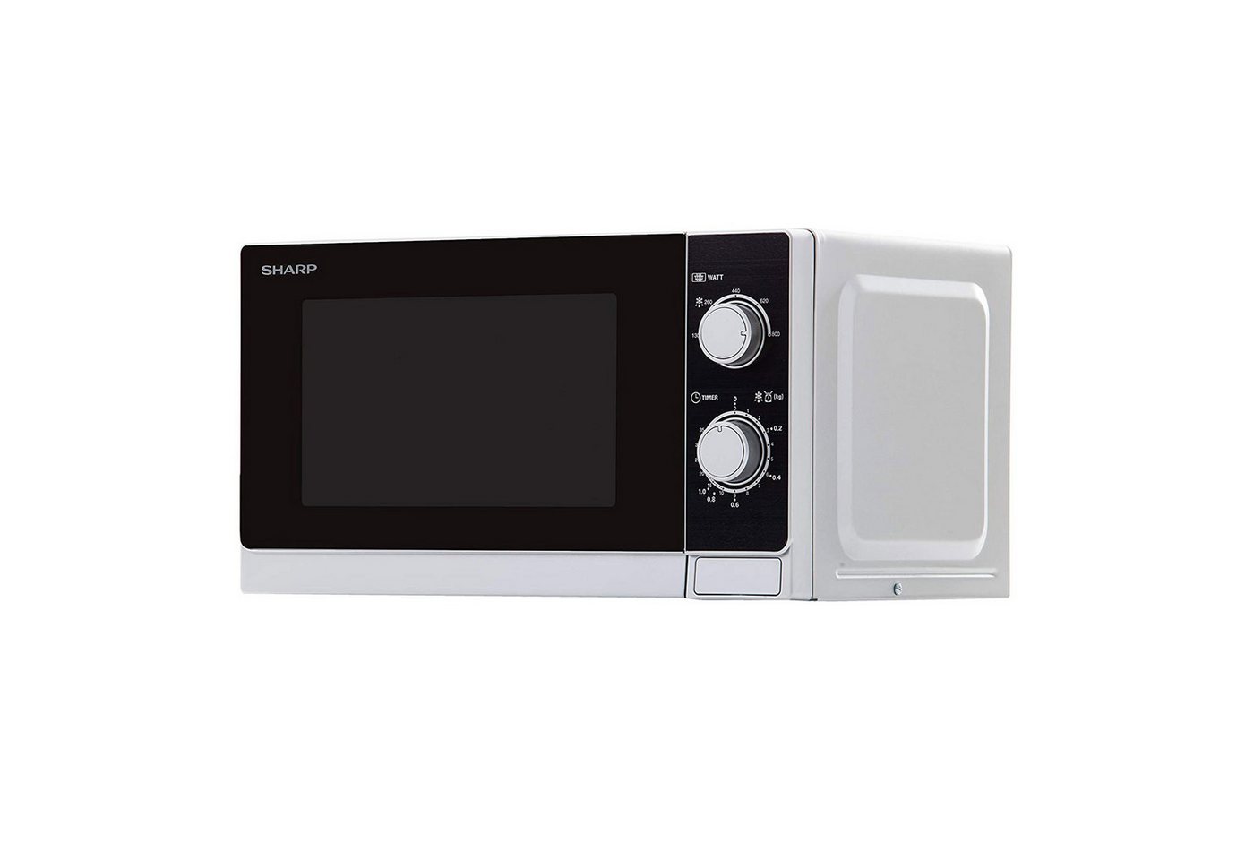 Sharp Mikrowelle R-200INW, 20 Liter, 5 Leistungsstufen, Glas-Drehteller, Auftauen nach Gewicht – Bild 2 von 5