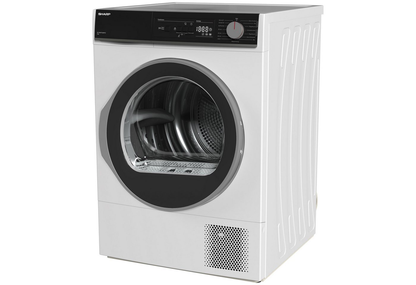 Sharp Wärmepumpentrockner KD-NHA7S6GW1D-DE, BuzzerStop – Bild 5 von 5