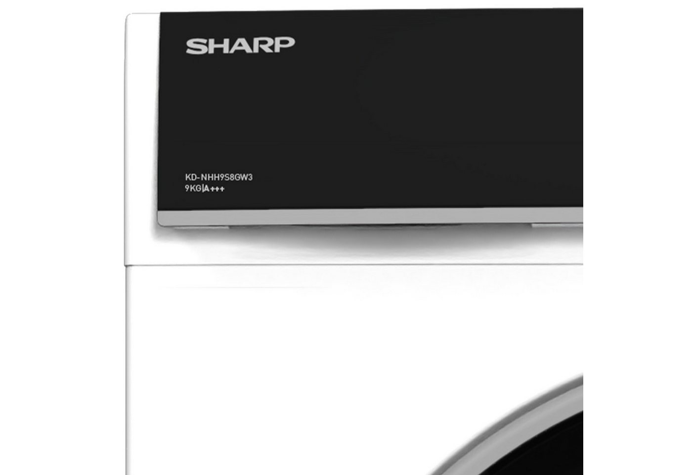 Sharp Wärmepumpentrockner KD-NHH9S8GW3-DE, LED-Display, Knitterschutzfunktion, Schontrommel, Zwei-Wege-Schleudern – Bild 3 von 5