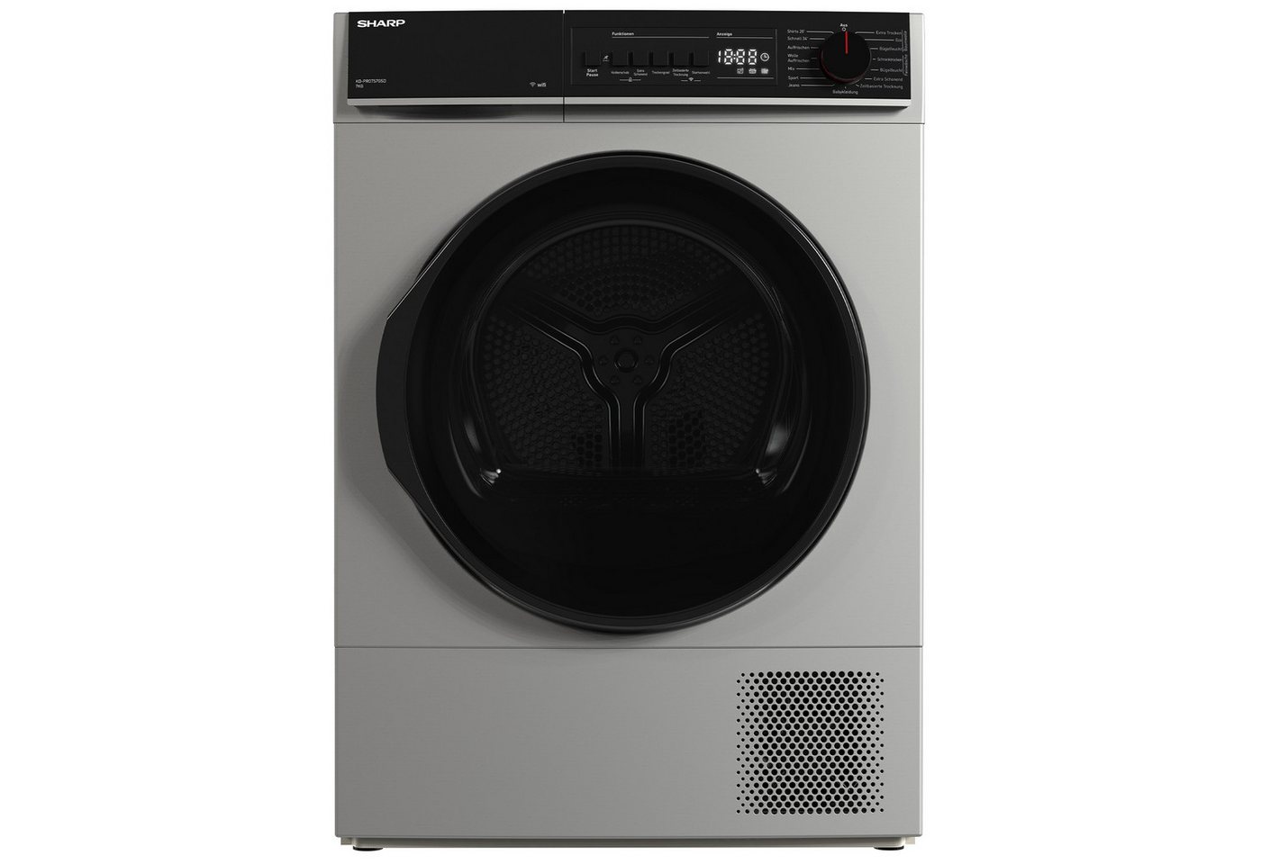 Sharp Wärmepumpentrockner KD-PRO7S7GSD-DE, WiFi, Trommel-Innenbeleuchtung, Zwei-Wege-Schleudern, BubbleDrum – Bild 2 von 5