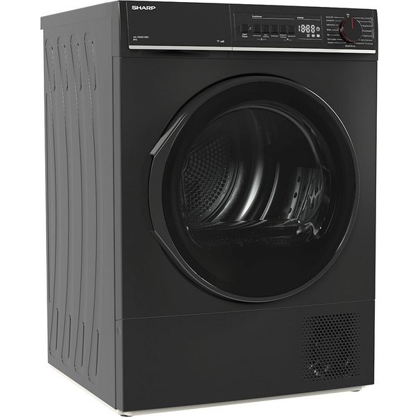 Sharp Wärmepumpentrockner KD-PRO8S7GBC-DE, SoftTouch-Bedienung mit LED-Display, Trommelbeleuchtung, WiFi
