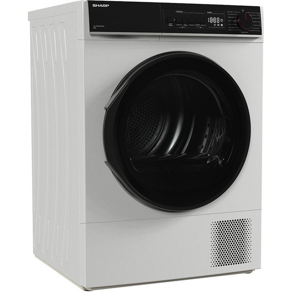 Sharp Wärmepumpentrockner KD-PRO8S7GWC-DE, WiFi, Trommel-Innenbeleuchtung, BubbleDrum, Zwei-Wege-Schleudern