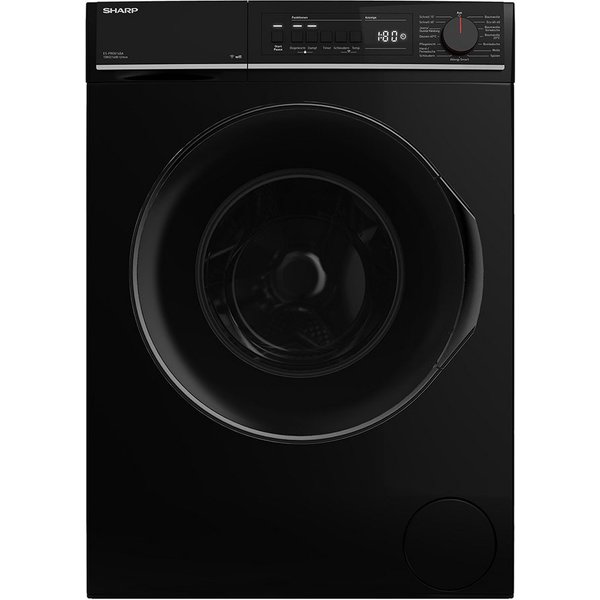 Sharp Waschmaschine ES-PRO014BA-DE, 10 kg, 1400 U/min, Schaumschutz, WaveCabinet, Einfaches Bügeln, WIFI App Steuerbar