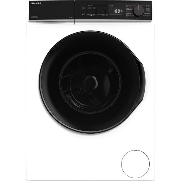 Sharp Waschmaschine ES-PRO014WA-DE, 10 kg, 1400 U/min, Schaumschutz, WaveCabinet, Einfaches Bügeln, WIFI App Steuerbar