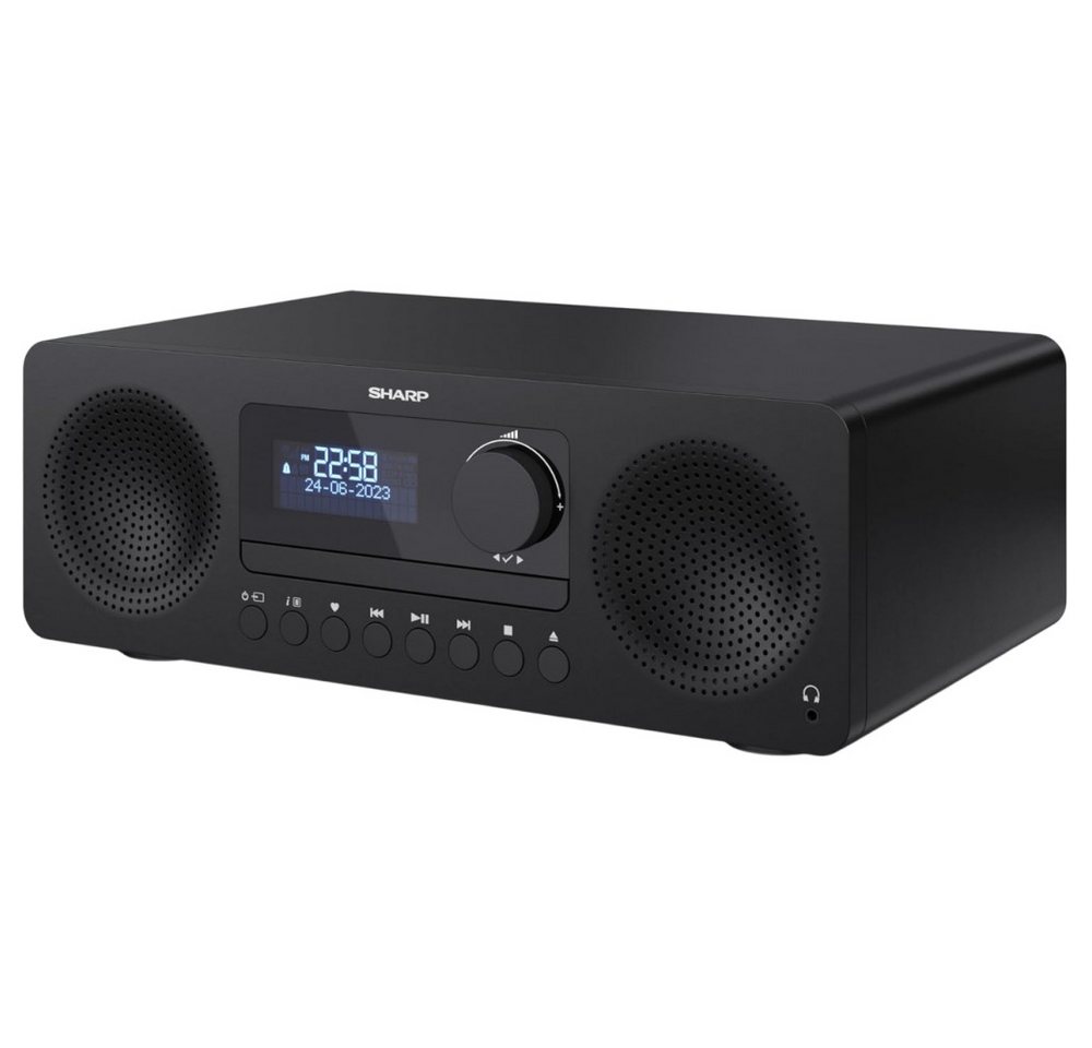 Sharp XL-B720D DAB+ All-in-One - Hi-Fi-System - schwarz Microanlage – Bild 2 von 5