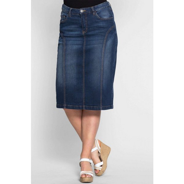 Sheego A-Linien-Rock Jeansrock