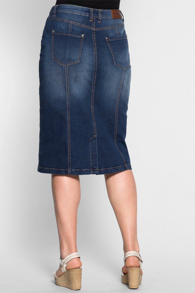 Sheego A-Linien-Rock Jeansrock – Bild 5 von 5