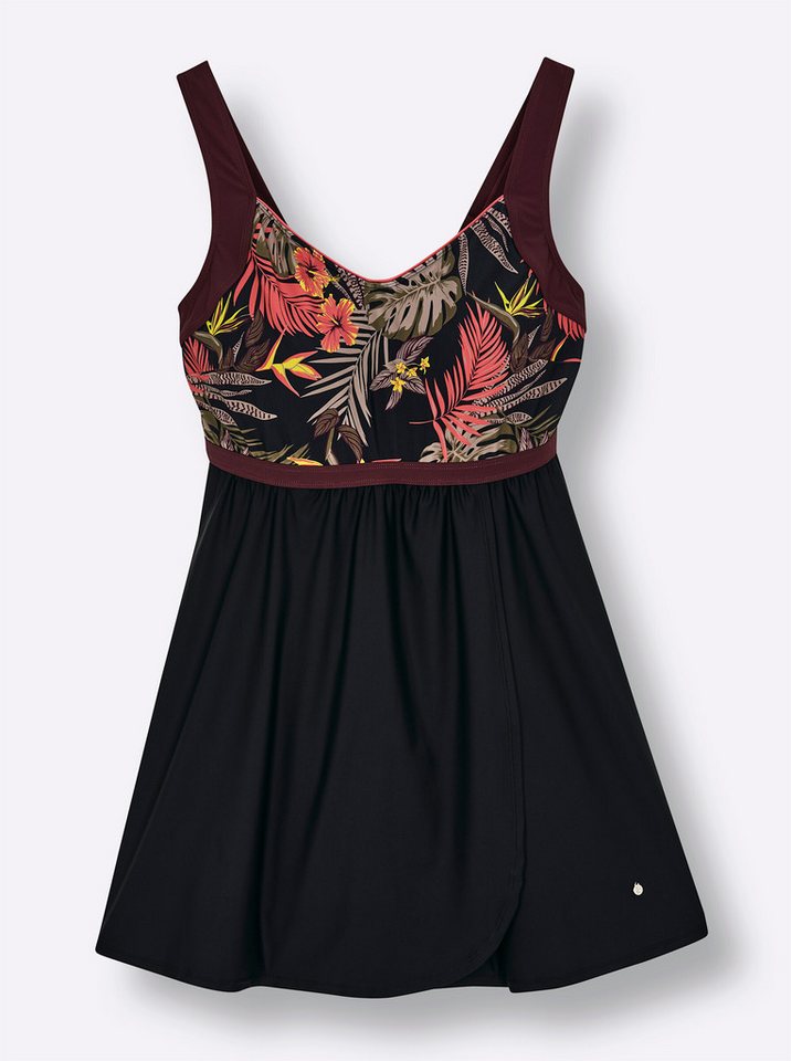 Sheego Badeanzug Badekleid Ärmellos – Bild 4 von 5
