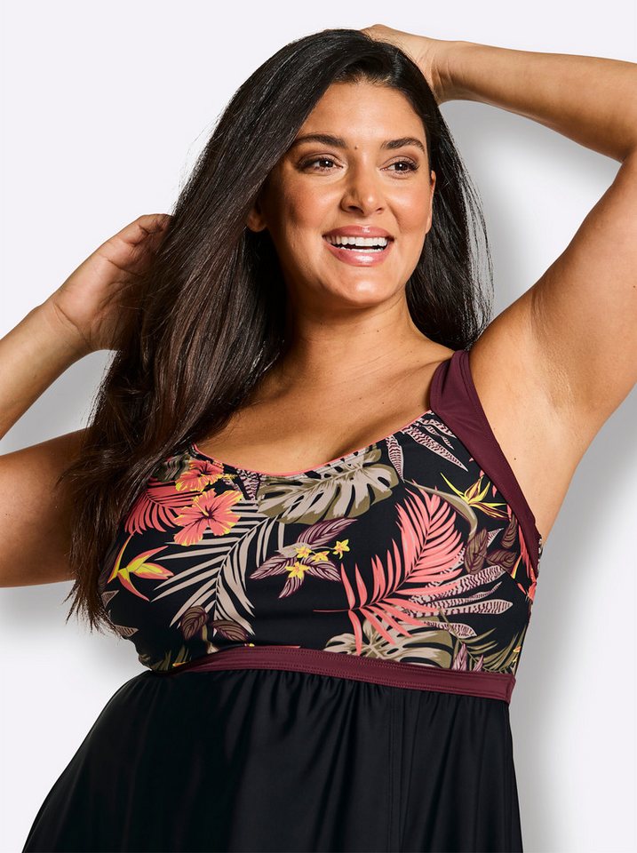 Sheego Badeanzug Badekleid Ärmellos – Bild 5 von 5