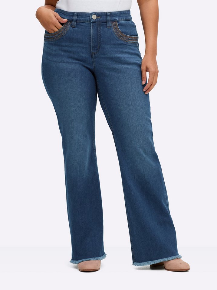 Sheego Bequeme Jeans Jeans – Bild 5 von 5