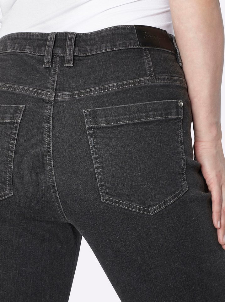 Sheego Bequeme Jeans Bootcut-Jeans normal – Bild 4 von 5