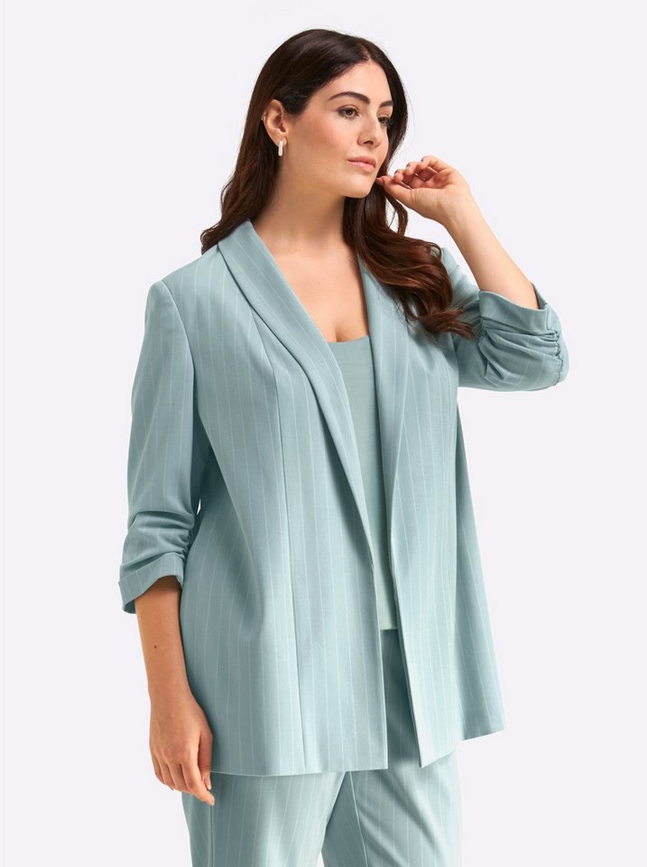Sheego Blusenblazer Blazer 3/4-Arm – Bild 3 von 5