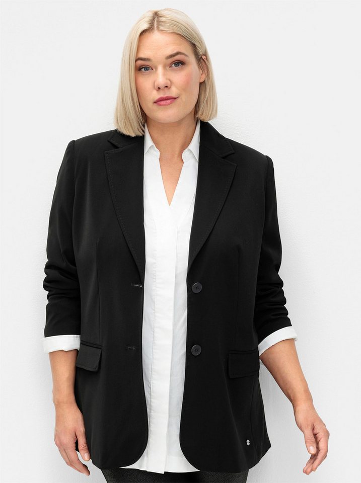 Sheego Blusenblazer Blazer Langarm – Bild 5 von 5