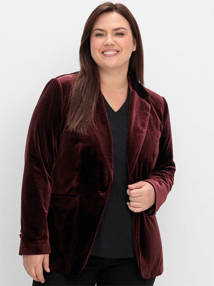 Sheego Blusenblazer Jackenblazer Langarm – Bild 4 von 5