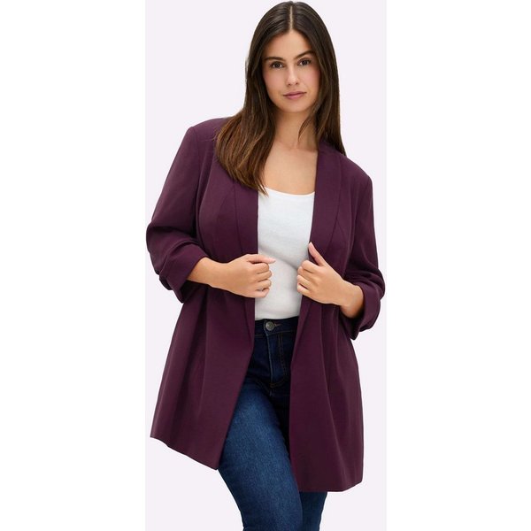 Sheego Blusenblazer Longblazer Langarm