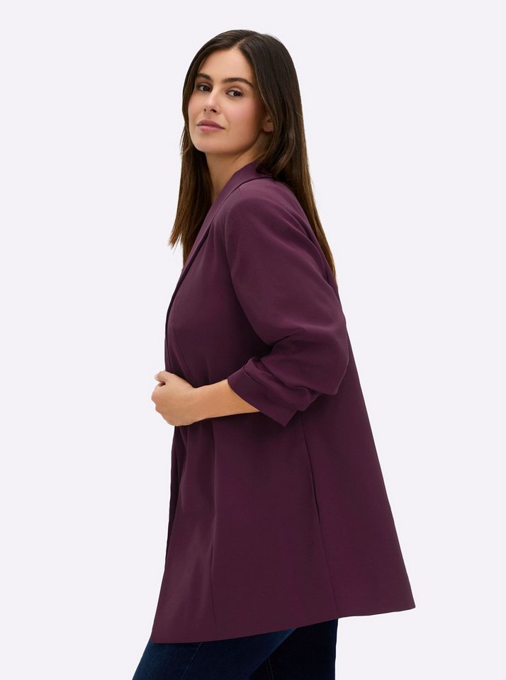 Sheego Blusenblazer Longblazer Langarm – Bild 3 von 5