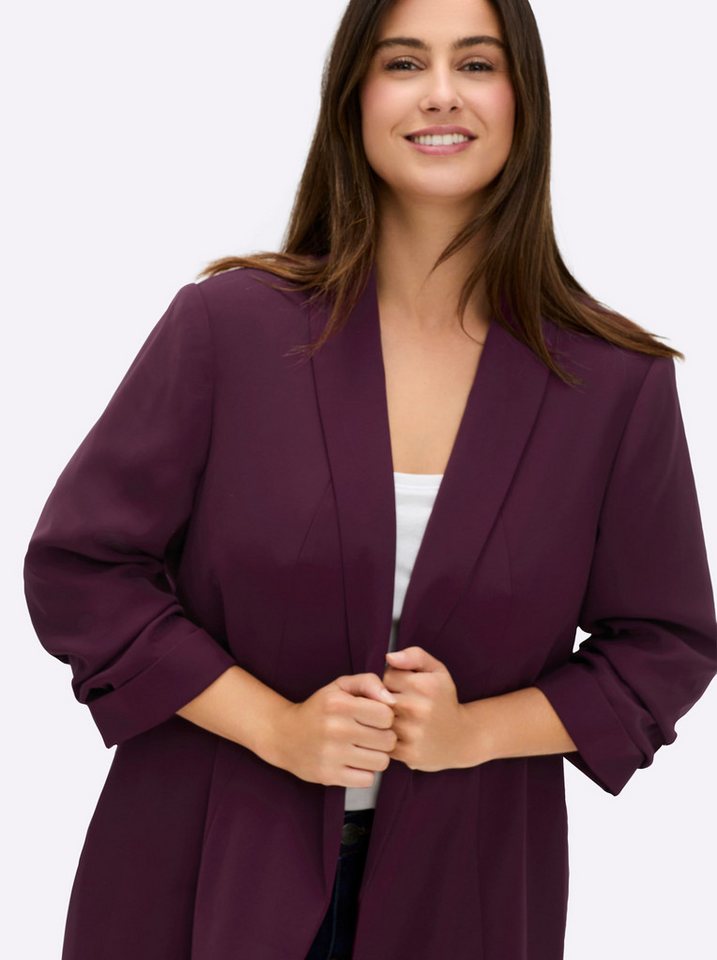 Sheego Blusenblazer Longblazer Langarm – Bild 4 von 5