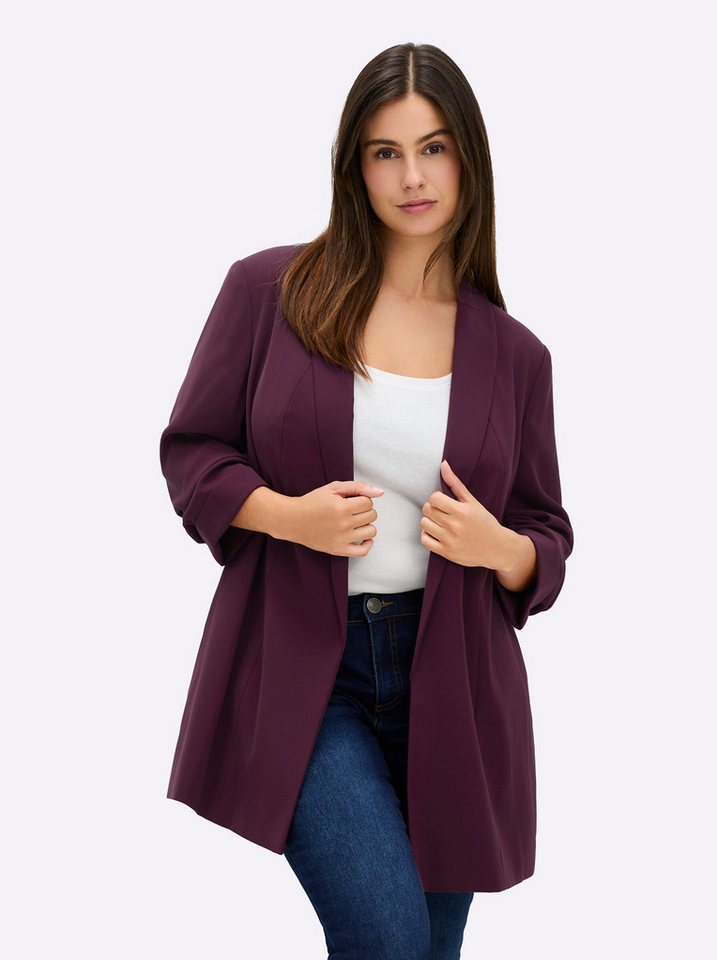 Sheego Blusenblazer Longblazer Langarm – Bild 5 von 5