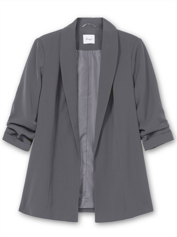 Sheego Blusenblazer Longblazer Langarm – Bild 3 von 5