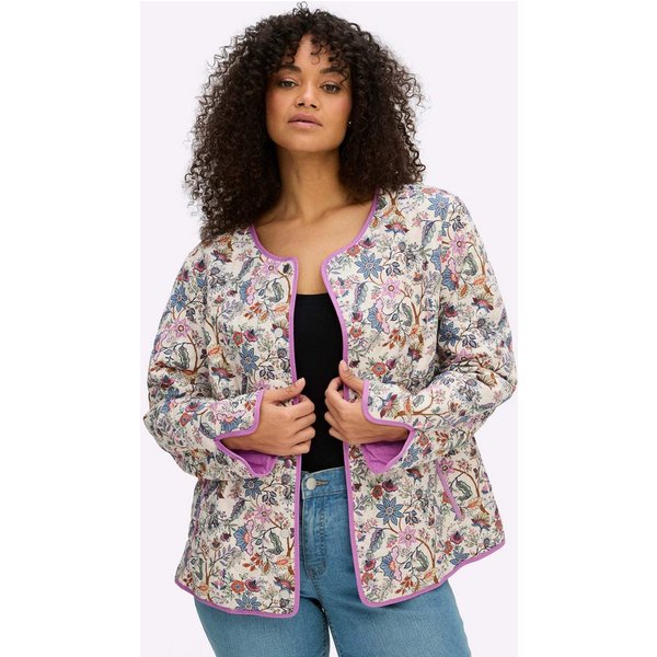 Sheego Blusenblazer Steppblazer Langarm