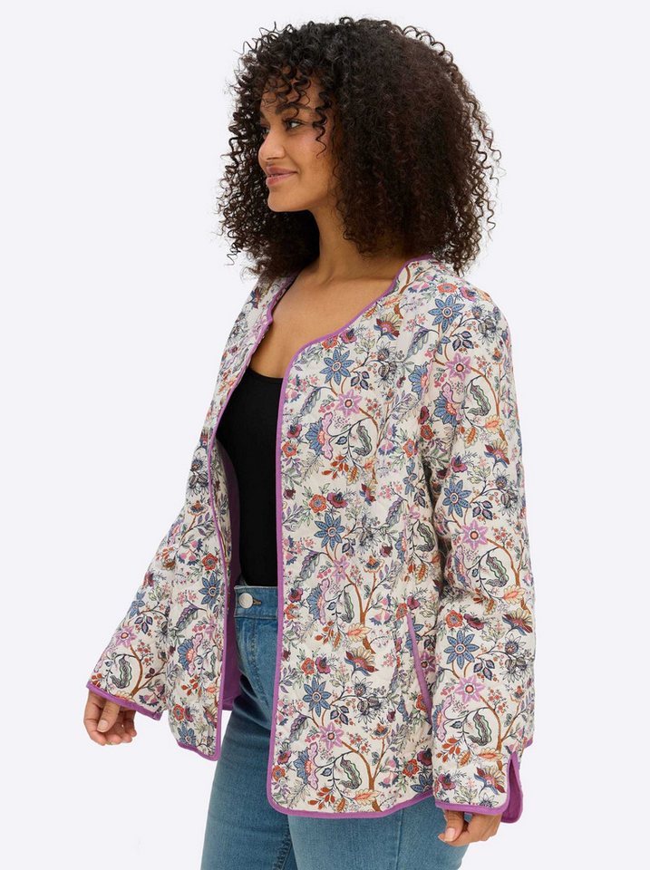 Sheego Blusenblazer Steppblazer Langarm – Bild 3 von 5