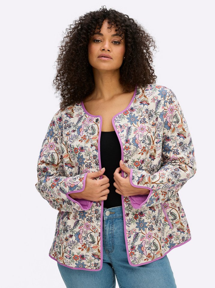 Sheego Blusenblazer Steppblazer Langarm – Bild 5 von 5