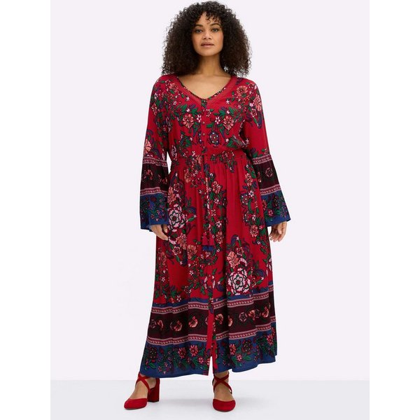 sheego by Joe Browns Etuikleid Kleid Langarm
