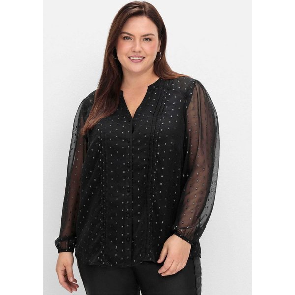 sheego by Joe Browns Klassische Bluse Chiffonbluse Langarm