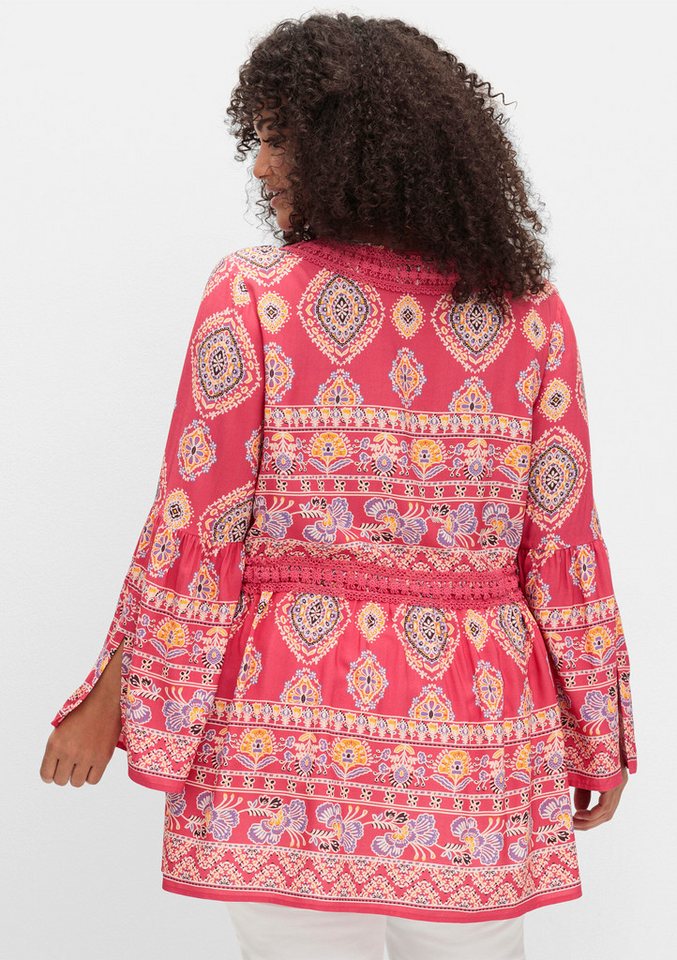 sheego by Joe Browns Klassische Bluse Longbluse Langarm – Bild 5 von 5