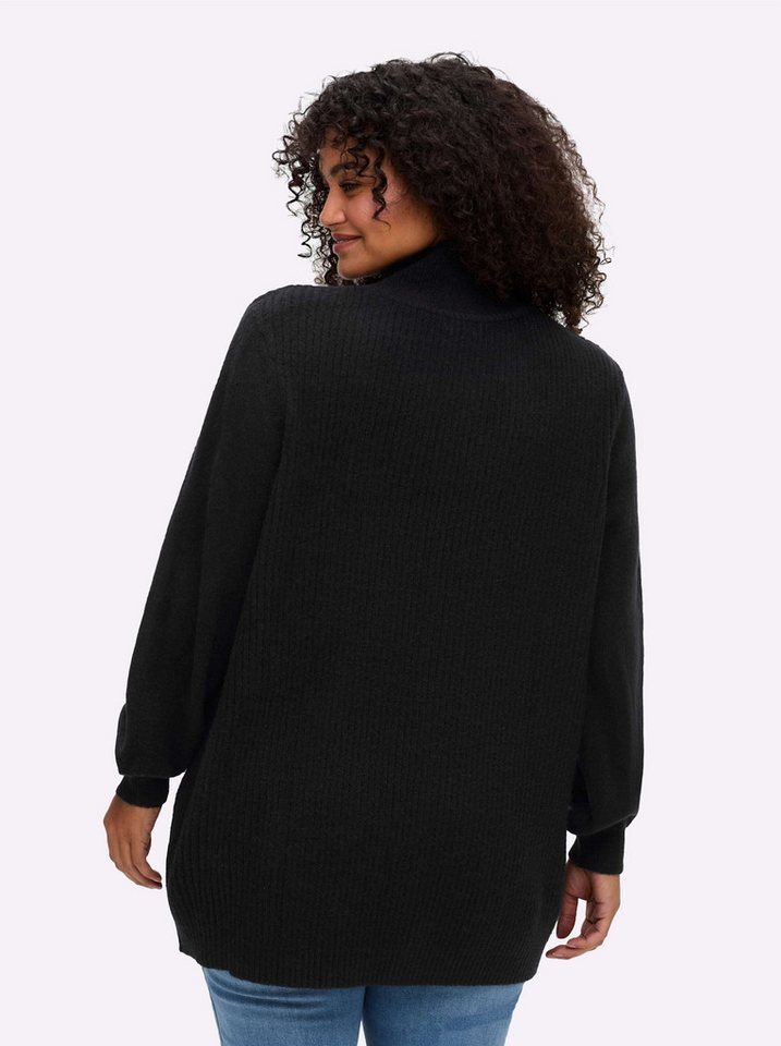 sheego by Joe Browns Strickpullover Pullover Langarm Ripp, Zopfmuster – Bild 2 von 5