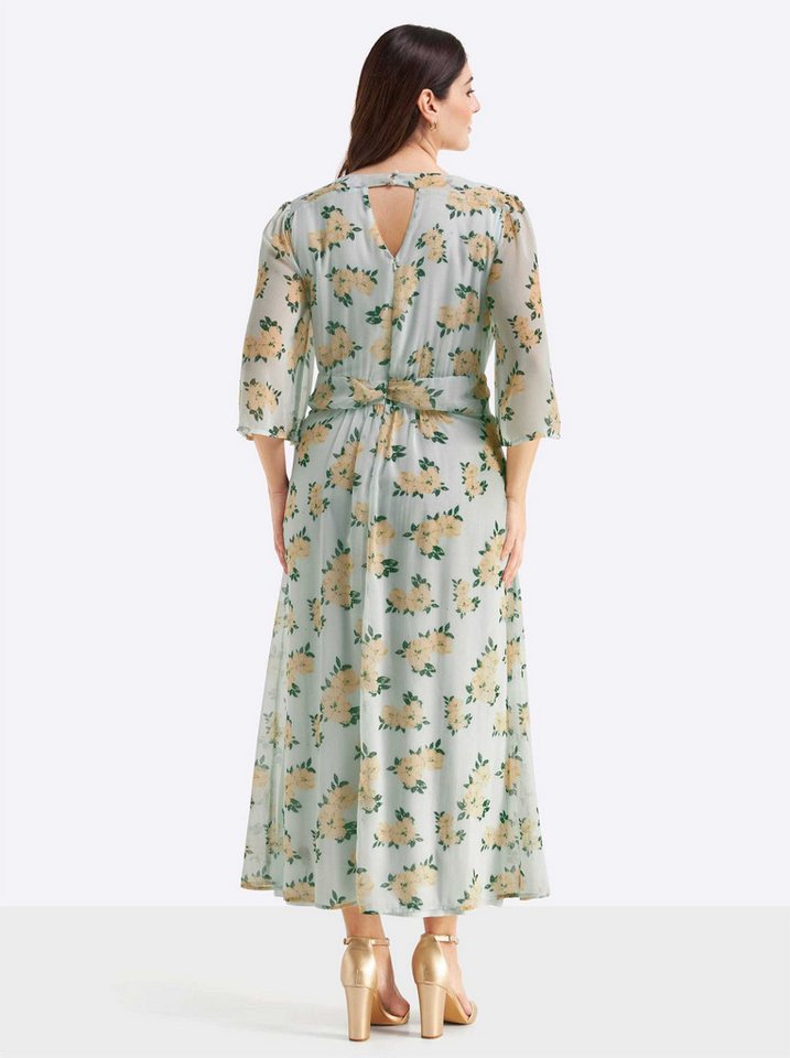 Sheego Etuikleid Abendkleid 3/4-Arm – Bild 2 von 5