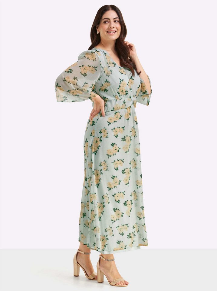 Sheego Etuikleid Abendkleid 3/4-Arm – Bild 3 von 5