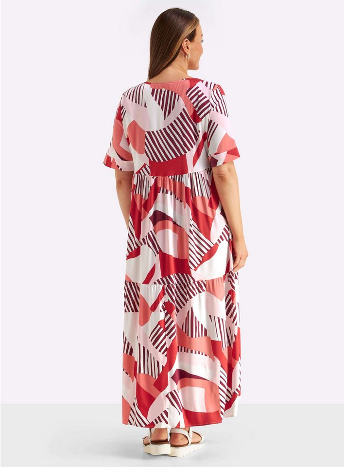 Sheego Etuikleid Kleid Kurzarm – Bild 2 von 5