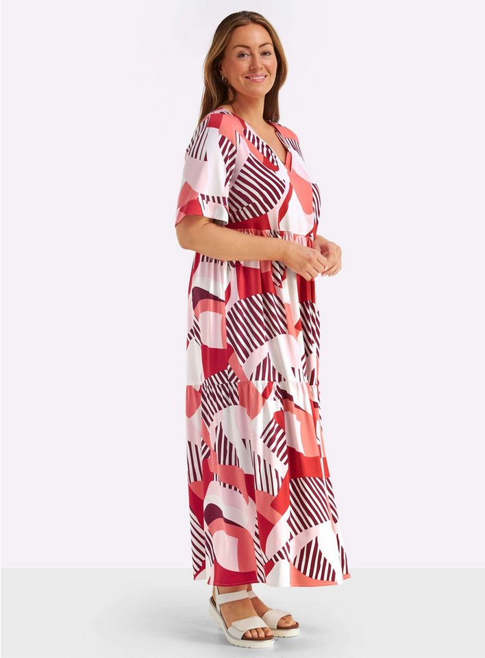 Sheego Etuikleid Kleid Kurzarm – Bild 3 von 5