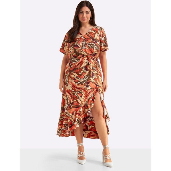 Sheego Etuikleid Kleid Kurzarm