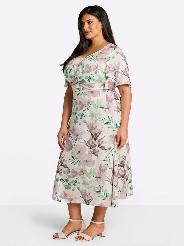 Sheego Etuikleid Kleid Kurzarm – Bild 3 von 5
