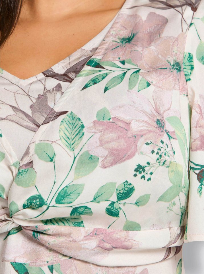 Sheego Etuikleid Kleid Kurzarm – Bild 4 von 5