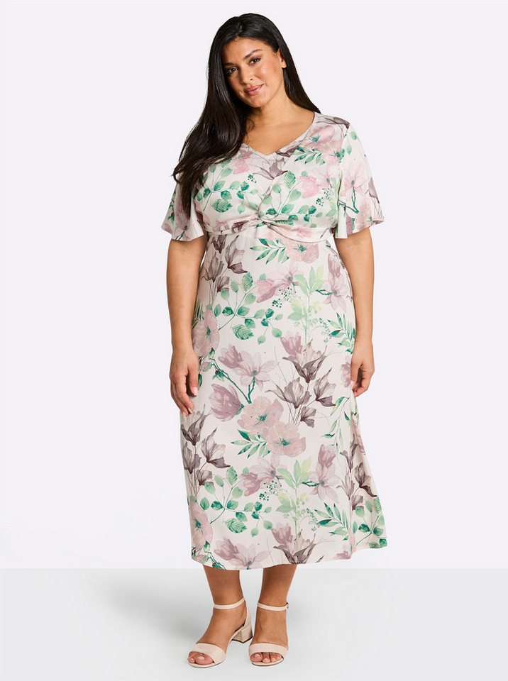 Sheego Etuikleid Kleid Kurzarm – Bild 5 von 5